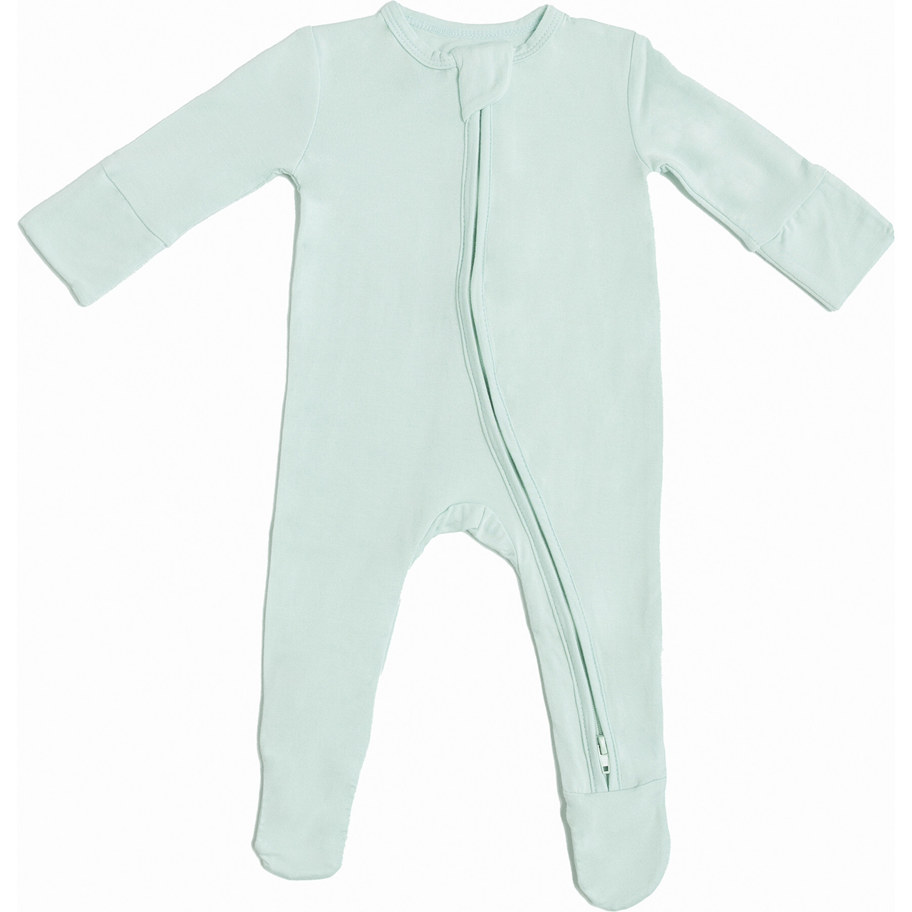Zip Footie, Coastal Sage - Footie Pajamas - 1