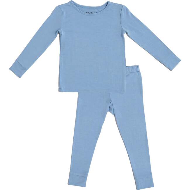 Two-Piece Pajamas Set, Hydrangea Blue