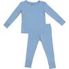 Two-Piece Pajamas Set, Hydrangea Blue - Pajamas - 1 - thumbnail