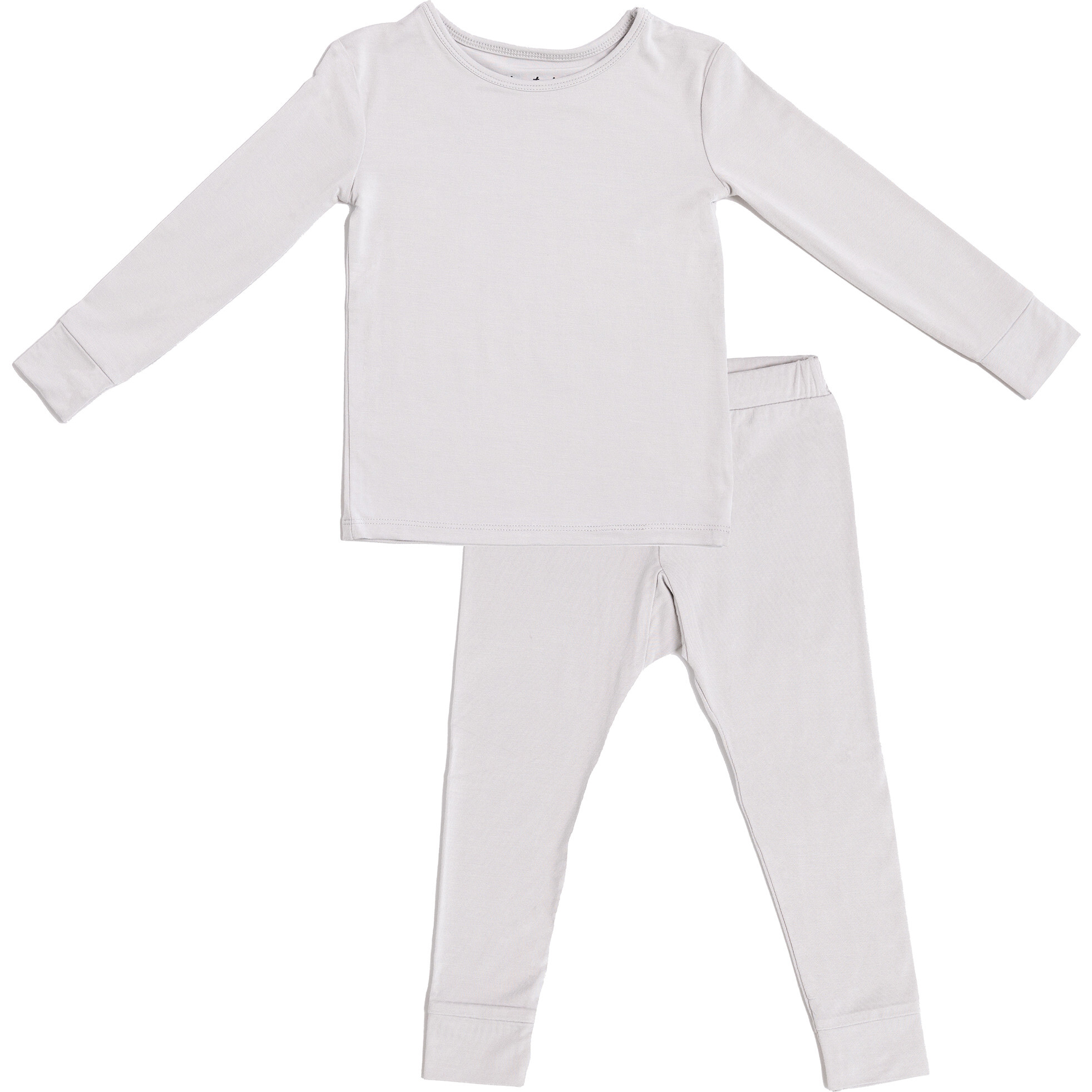 Two-Piece Pajamas Set, Fog Grey - Pajamas - 1