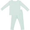 Two-Piece Pajamas Set, Coastal Sage - Pajamas - 1 - thumbnail