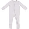 Convertible Zip Footie, Fog Grey - Footie Pajamas - 1 - thumbnail