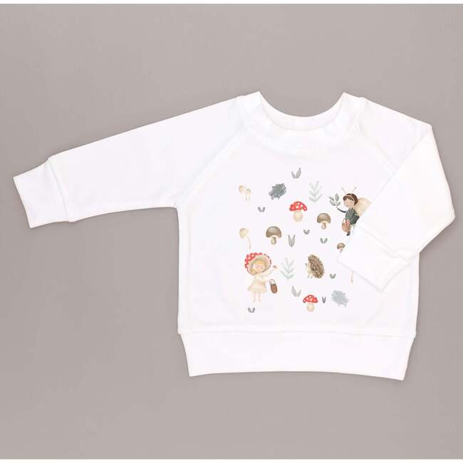 Mushroom Hunt Raglan SweaT-Shirt, Multi