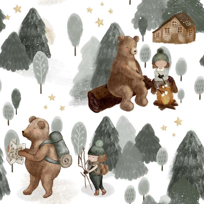 Bear Hugs & Smores Harem Pants, Multi - Pants - 2