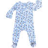 Zippered Footed Onesie, Holiday Snowmen - Onesies - 1 - thumbnail