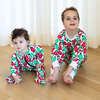 Zippered Footed Onesie, Holiday Lights - Onesies - 6