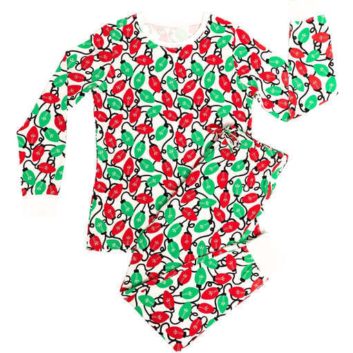 Women's Long Sleeve Pajamas, Holiday Lights