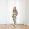 Women's Long Sleeve Pajamas, Holiday Lights - Pajamas - 3