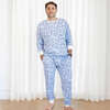 Men's Long Sleeve Pajamas, Holiday Snowmen - Pajamas - 3