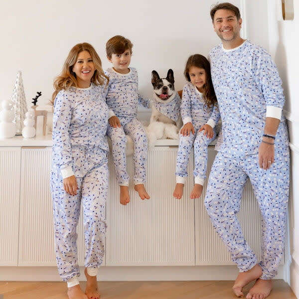 Women's Long Sleeve Pajamas, Holiday Snowmen - Pajamas - 5