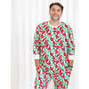 Men's Long Sleeve Pajamas, Holiday Lights - Pajamas - 4