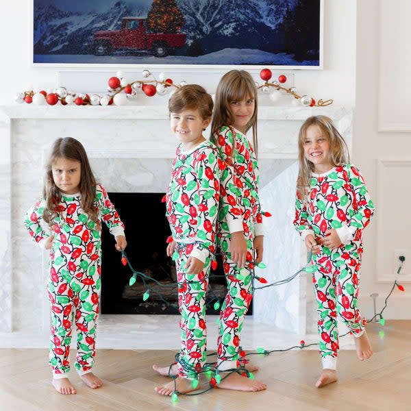 Long Sleeve Pajamas, Holiday Lights - Pajamas - 2