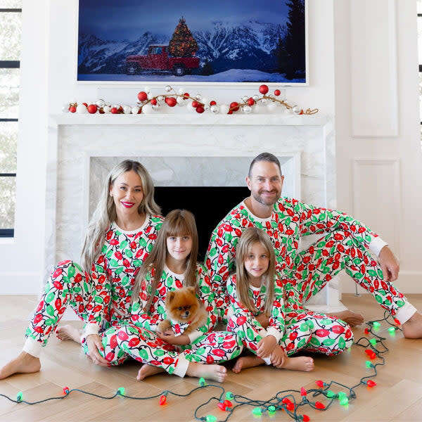 Men's Long Sleeve Pajamas, Holiday Lights - Pajamas - 6