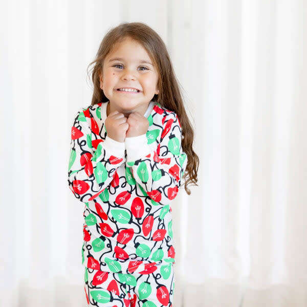 Long Sleeve Pajamas, Holiday Lights - Pajamas - 6