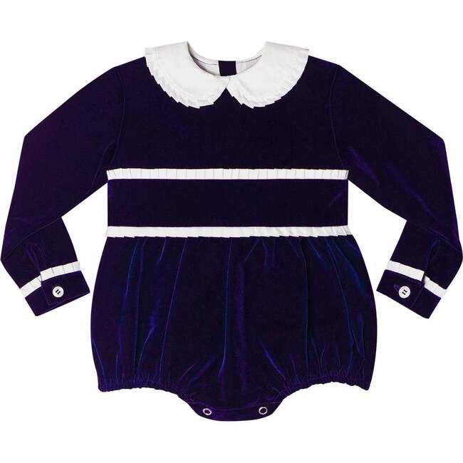 Long Sleeve Grace Bubble, Midnight Blue Velvet