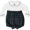 Long Sleeve Beau Bubble, Tenley Tartan - Onesies - 1 - thumbnail