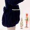 Long Sleeve Grace Bubble, Midnight Blue Velvet - Onesies - 5