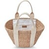 Women's Toci Straw Cotton Handle Mini Tote Bag, Ivory - Bags - 2