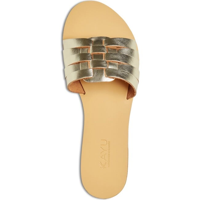 Women's Xenia Vegetable Tanned Leather Sandal, Gold - Sandals - 2