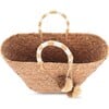 Women's St Tropez Straw Pom Pom Tote Bag, Natural - Bags - 2