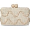 Women's Tierra Embroidered Straw Clutch Bag, Natural - Bags - 1 - thumbnail