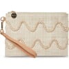 Women's Irma Straw Zip Closure Pouch Wristlet Bag, Natural - Bags - 1 - thumbnail