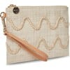 Women's Irma Straw Zip Closure Pouch Wristlet Bag, Natural - Bags - 3