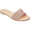 Women's Eleni Vegetable Tanned Leather Sandal, Rose Gold Crystal - Sandals - 1 - thumbnail