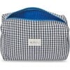 Women's Elsie Travel Case Zip Pouch Bag, Black Gingham - Makeup Bags - 2