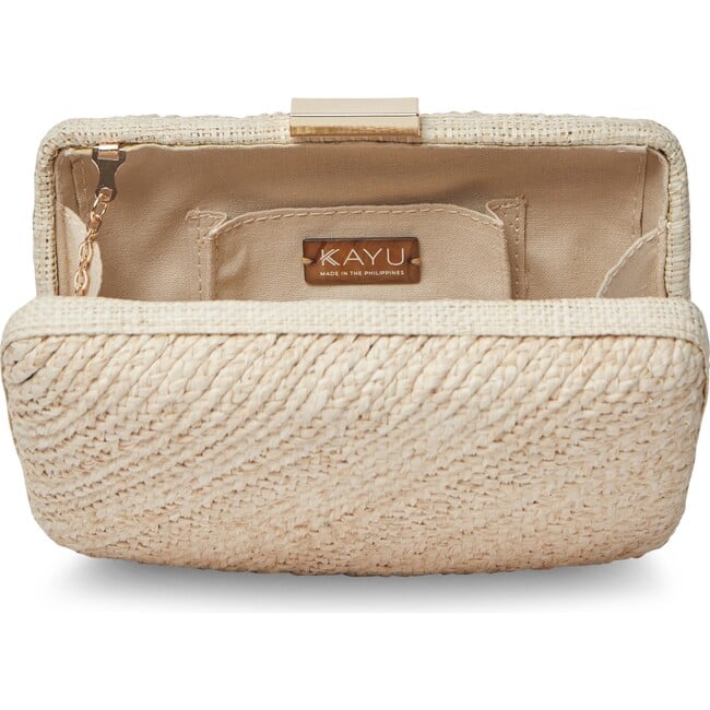 Women's Carmen Woven Straw Clutch Bag, Natural - Bags - 2