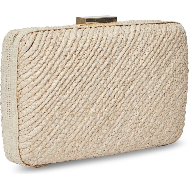 Women's Carmen Woven Straw Clutch Bag, Natural - Bags - 3