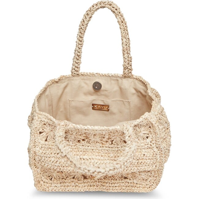 Women's Amina Straw Handle Mini Tote Bag, Natural - Bags - 2