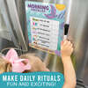 Mermaid Kids Chore Chart, Reward Sticker Charts & Day-N-Night Routine Chart Bundle, Multicolors - Paper Goods - 7