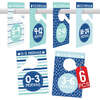 6-Piece Ocean Blue Baby Closet Dividers & 16-Piece Baby Milestone Stickers Baby Shower Gift, Multicolors - Keepsakes & Mementos - 2