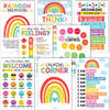 16-Piece Laminated Colorful Prek & Kindergarten Posters, 12-Piece Math Basics Posters & 8-Piece Calming Corner Posters, Multicolors - Paper Goods - 6