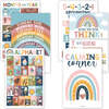 16-Piece Laminated Boho Rainbow Prek & Kindergarten Posters & 8-Piece Calming Corner Posters, Multicolors - Paper Goods - 1 - thumbnail