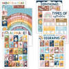 16-Piece Boho Rainbow Prek & Kindergarten Posters & 9-Piece Phonics & Vowels Posters, Multicolors - Paper Goods - 1 - thumbnail