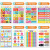 16-Piece Colorful Prek & Kindergarten Posters & 9-Piece Phonics & Vowels Posters, Multicolors - Paper Goods - 3