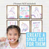 10-Piece Unicorn Potty Training Charts & 6-Piece Bathroom Wall Art Decor Prints, Multicolors - Paper Goods - 7