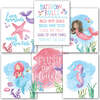 10-Piece Mermaid Potty Training Charts & 6-Piece Under the Sea Bathroom Wall Art Decor Prints, Multicolors - Paper Goods - 5