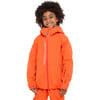 Turas All Season 3-Layer Waterproof Chin Guard Zipper Jacket, Red Orange - Jackets - 1 - thumbnail