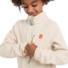 Oda Primaloft Bio Fleece Chin Guard Zipper Jacket, Beige & Orange - Jackets - 4