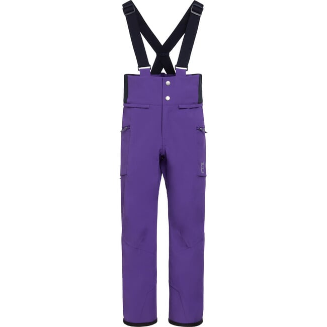 Dait All Season 3-Layer Waterproof Adjustable Bib Pants, Purple Panda - Snow Pants - 2