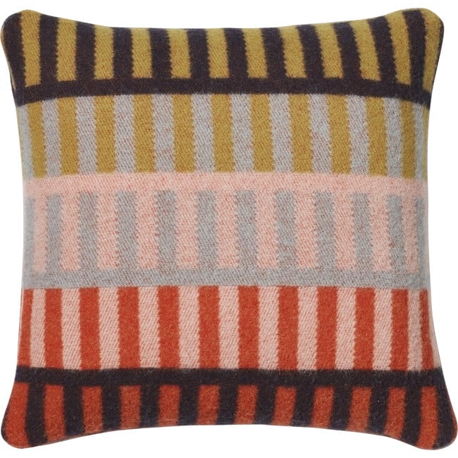 Shiel Square Lambswool Knitted Cushion, Red