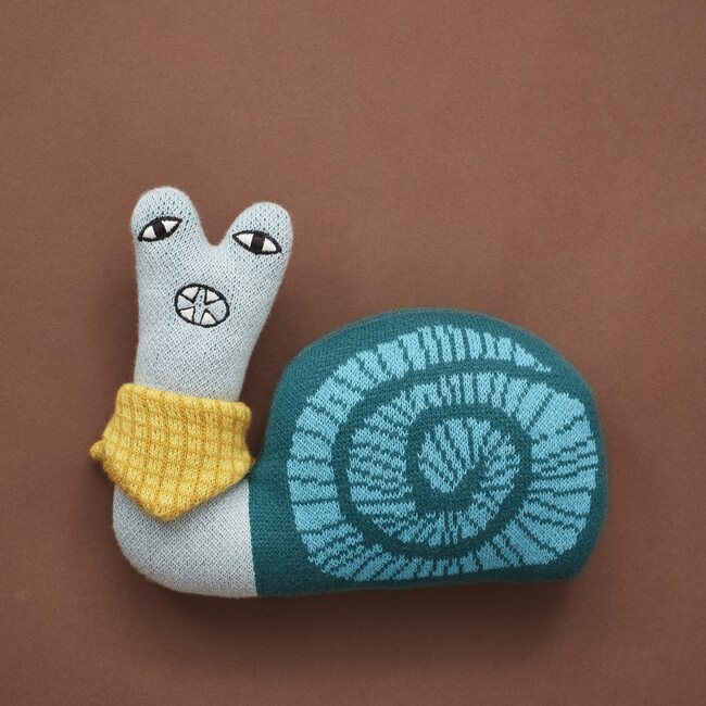 Sylvie Wee One Cotton Snail, Blue - Plush - 2