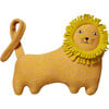 Richie Lambswool Stuffed Lion, Yellow - Decorative Pillows - 1 - thumbnail