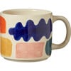 Mottle Hand Painted Stoneware Mug, Multicolors - Tableware - 1 - thumbnail