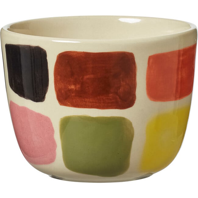 Mottle Hand Painted Stoneware Cup, Multicolors