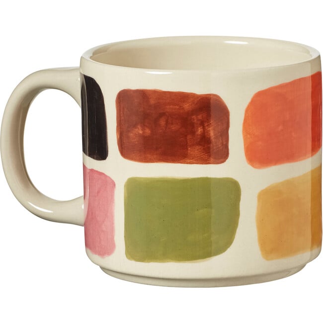 Mottle Hand Painted Stoneware Mug, Multicolors - Tableware - 2