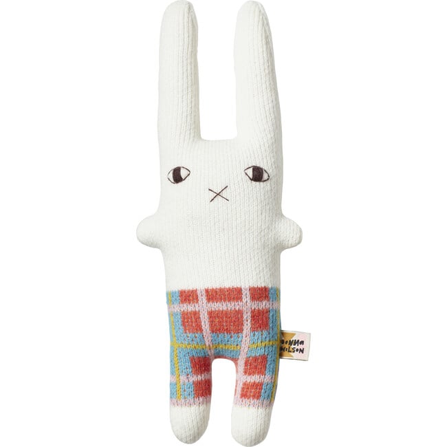 Rabbie Lambswool Stuffed Rabbit, White